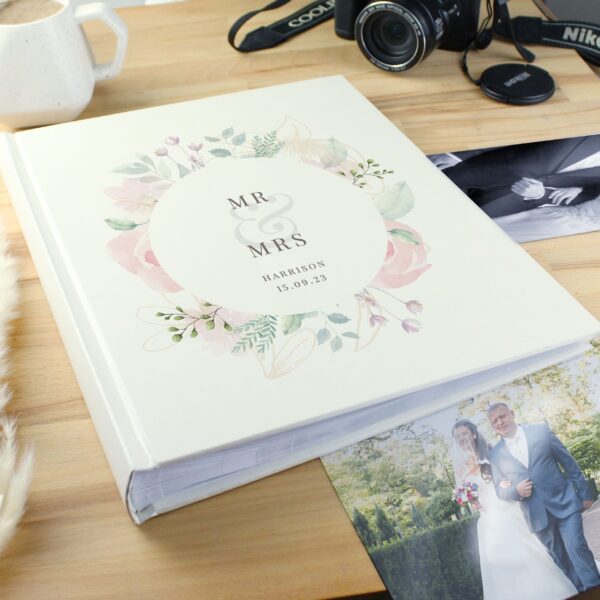 Personalised Floral Traditional Photo Album
