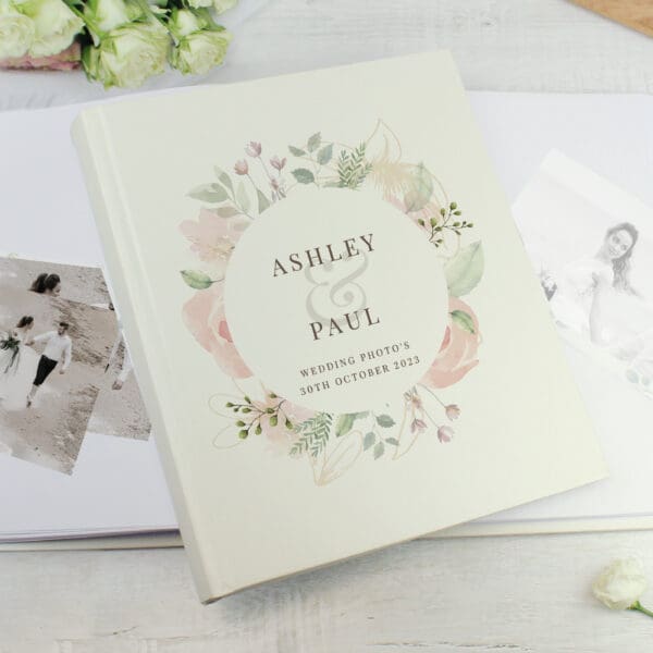 Personalised Floral Traditional Photo Album