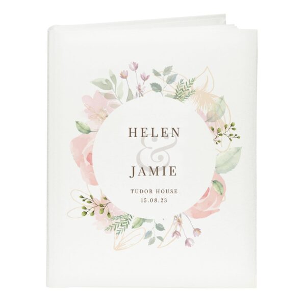 Personalised Floral Traditional Photo Album