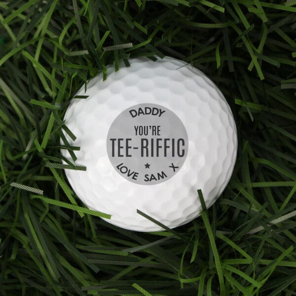 Personalised Tee-riffic Golf Ball