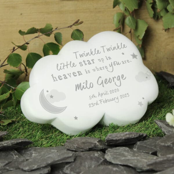 Personalised Twinkle Twinkle Resin Memorial Cloud 34 Personalised Twinkle Twinkle Resin Memorial Cloud