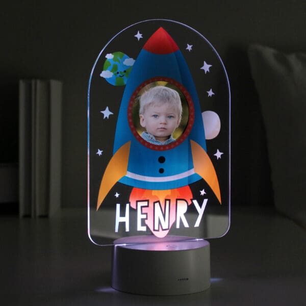 The Ultimate Guide to Photo Gifts: Meaningful Presents for Every Occasion 8 Personalised Rocket Photo Upload LED Colour Changing Night Light