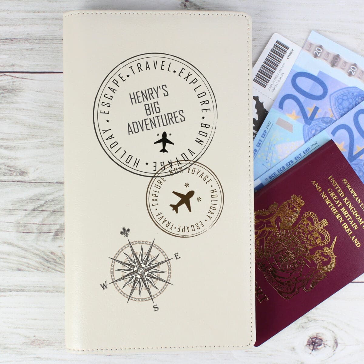 Personalised Stamp Travel Document Holder ForYou.ie