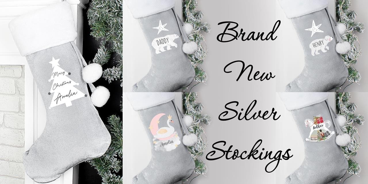 Personalised Silver Stockings