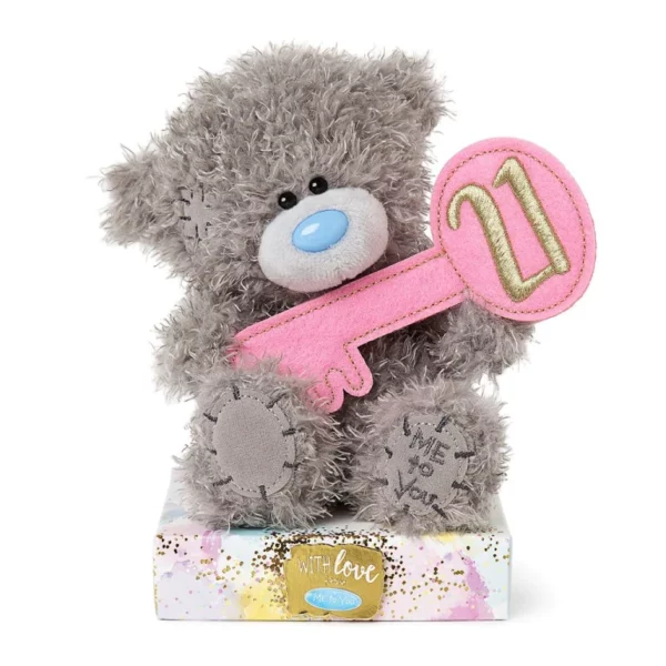 21st Birthday Me to You Tatty Teddy Soft Toy Wih Pink 21 Key