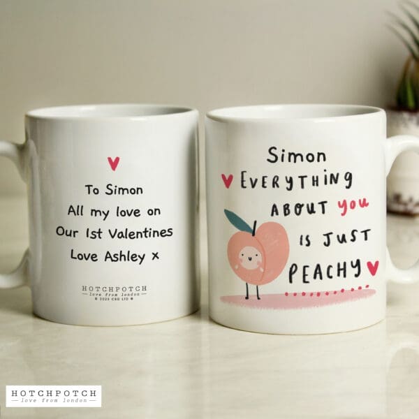 Personalised Peachy Mug 16 Personalised Peachy Mug
