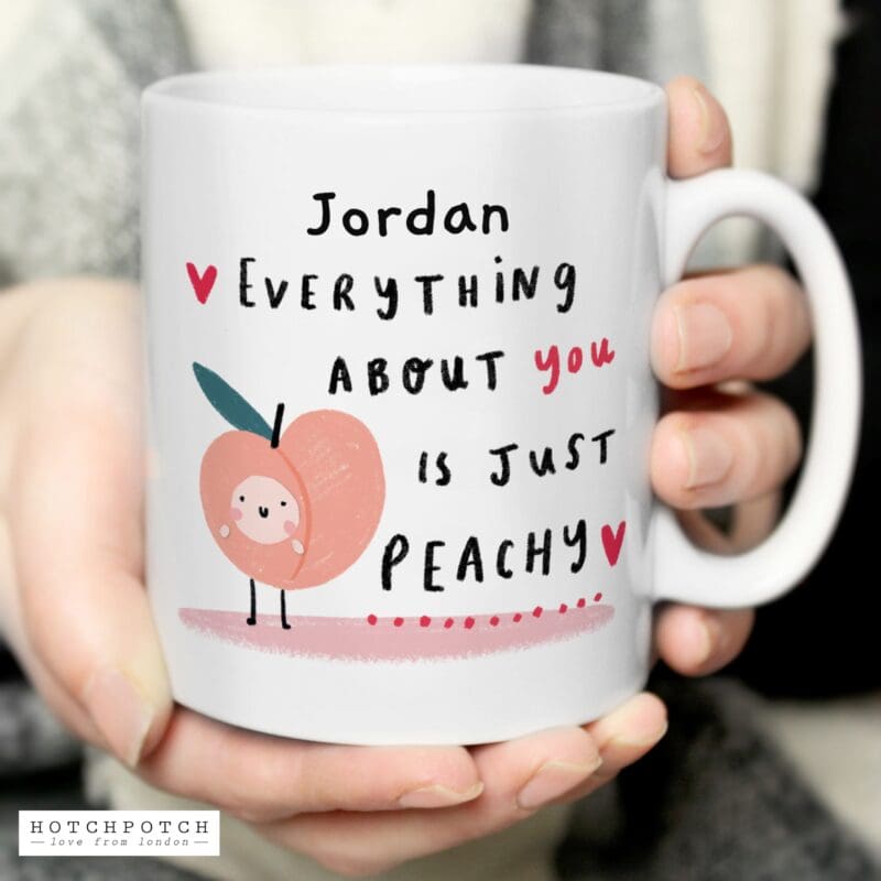 Personalised Peachy Mug