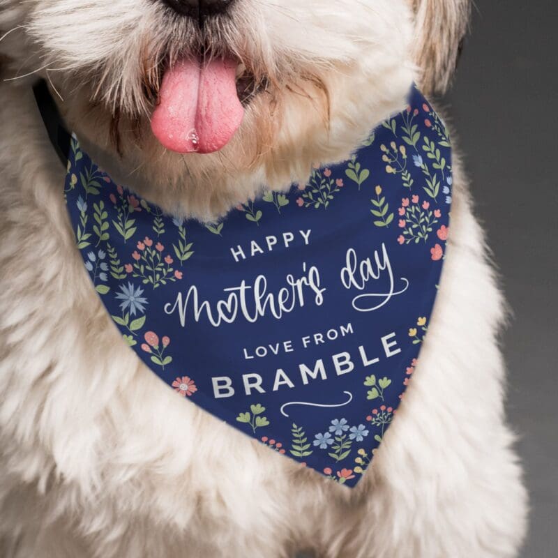 Personalised Mothers Day Dog Bandana