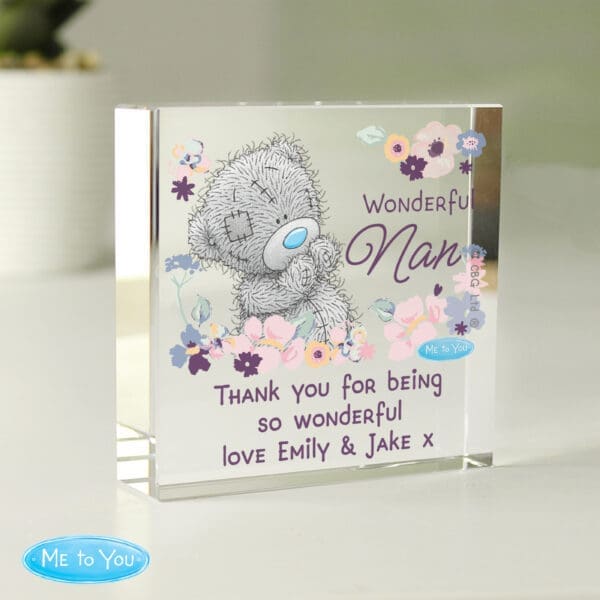 Personalised Me to You Wonderful Nan Crystal Token 10 Personalised Me to You Wonderful Nan Crystal Token