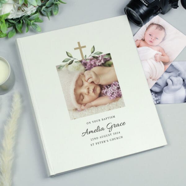 Personalised Christening Photo Upload Traditional Photo Album 27 Personalised Christening Photo Upload Traditional Photo Album