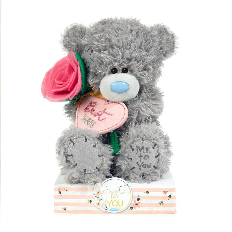 Me to You Tatty Teddy Bear holding 'Best Nan' Flower