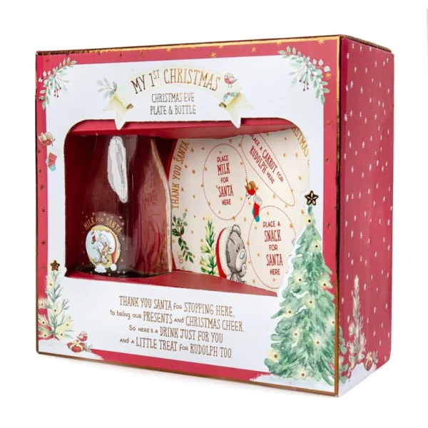 Me to You Tiny Tatty Teddy My First Christmas Eve Plate and Bottle Set