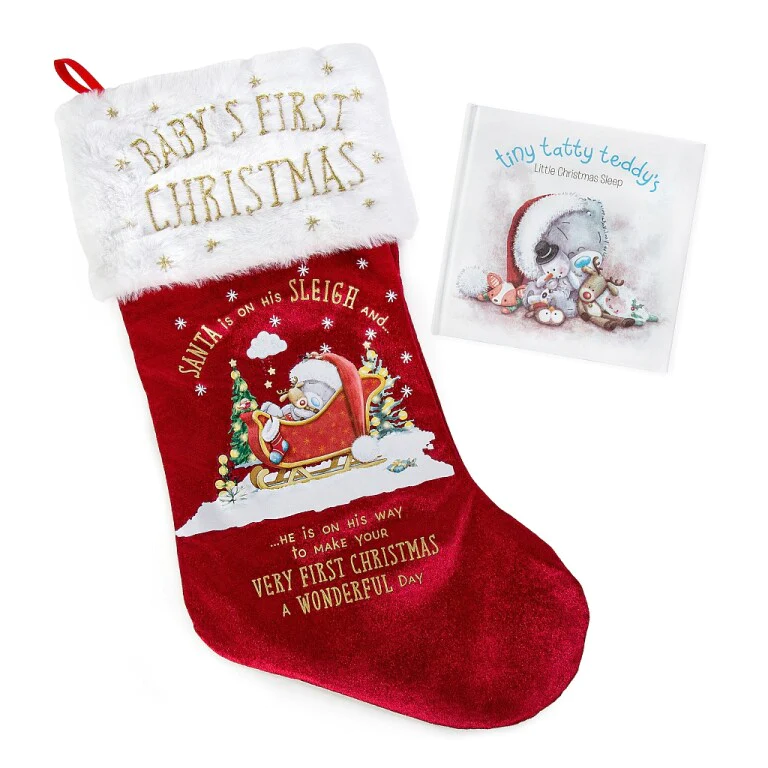 Me to You Tiny Tatty Teddy My First Christmas Stocking and Story Book Gift Set