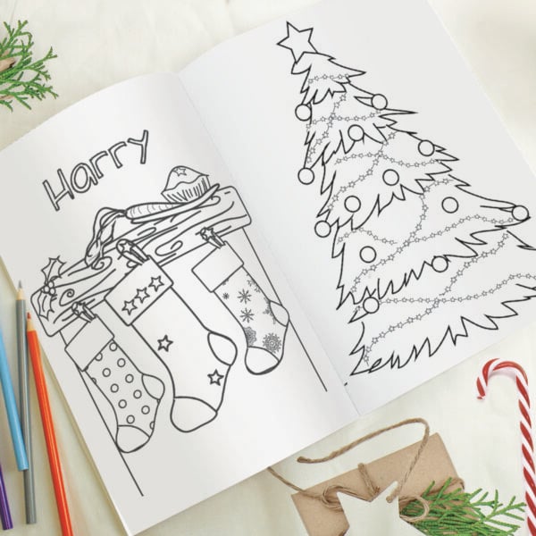 Personalised Its Christmas Elf Colouring Book