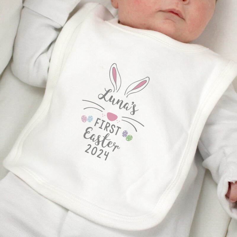 Personalised First Easter Babys Bib 39 Personalised First Easter Babys Bib