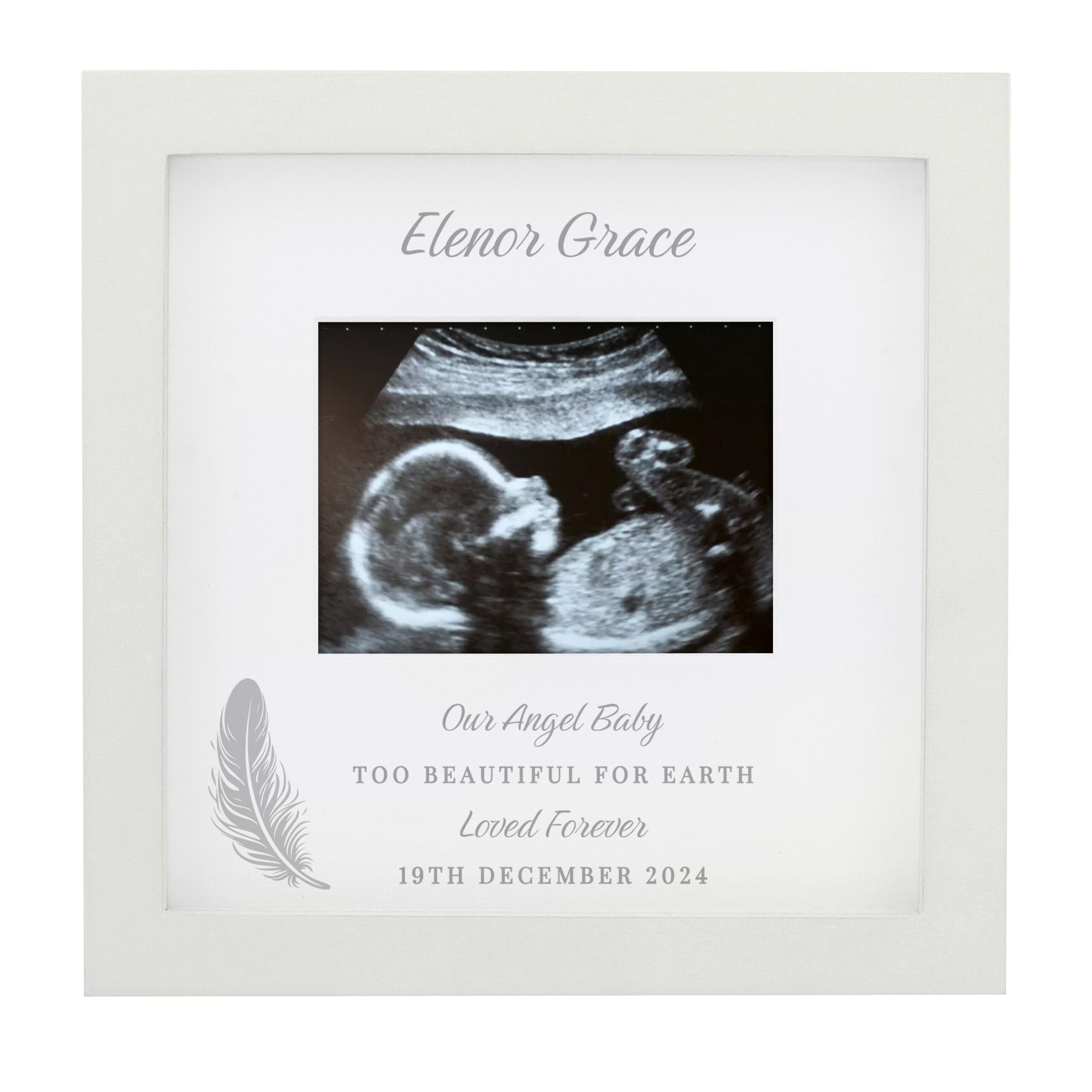 Personalised Memorial Baby Scan Photo Frame 4 Personalised Memorial Baby Scan Photo Frame