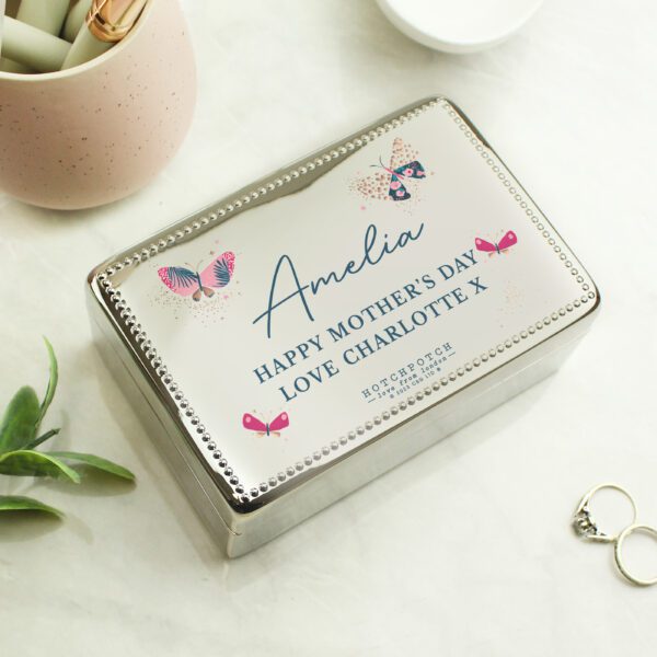 Personalised Hotchpotch Butterfly Rectangular Jewellery Box 3 Personalised Hotchpotch Butterfly Rectangular Jewellery Box
