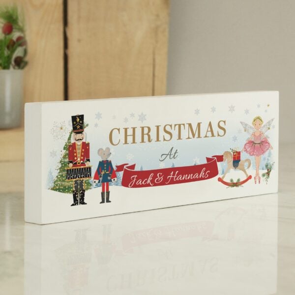 Personalised Nutcracker Wooden Block Sign