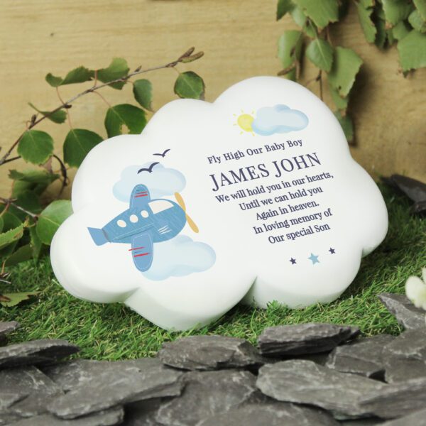 Personalised Plane Resin Memorial Cloud 24 Personalised Plane Resin Memorial Cloud