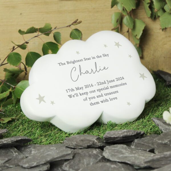 Personalised Stars Resin Memorial Cloud 12 Personalised Stars Resin Memorial Cloud