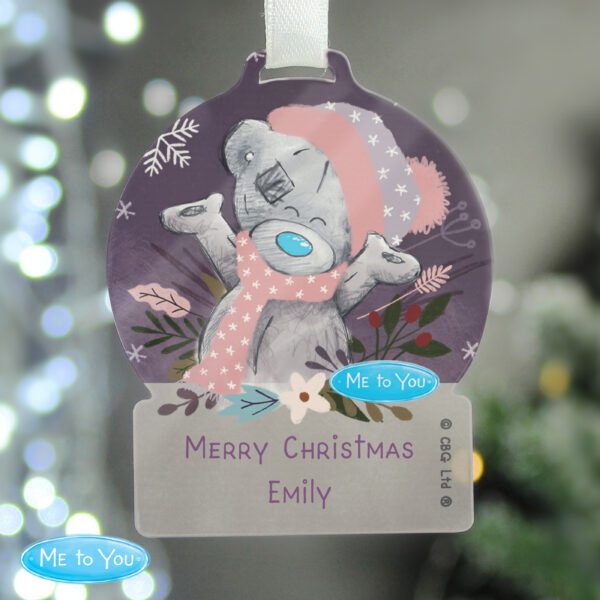 Personalised Me to You Cosy Winter Acrylic Decoration 14 Personalised Me to You Cosy Winter Acrylic Decoration