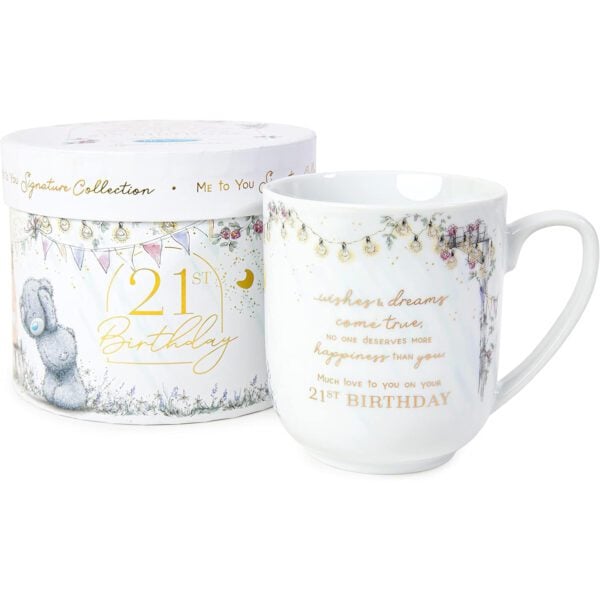 Me to You Tatty Teddy 21st Birthday Mug in a Gift Box
