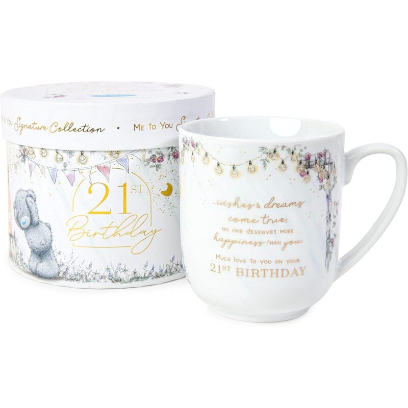 Me to You Tatty Teddy 21st Birthday Mug in a Gift Box