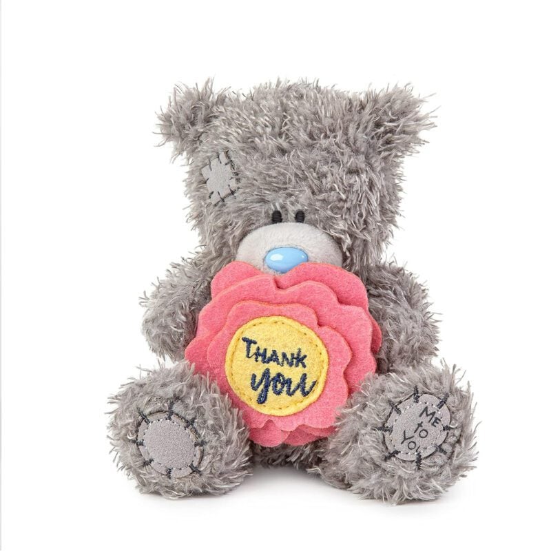 Me To You Bear Holding Thank You Flower