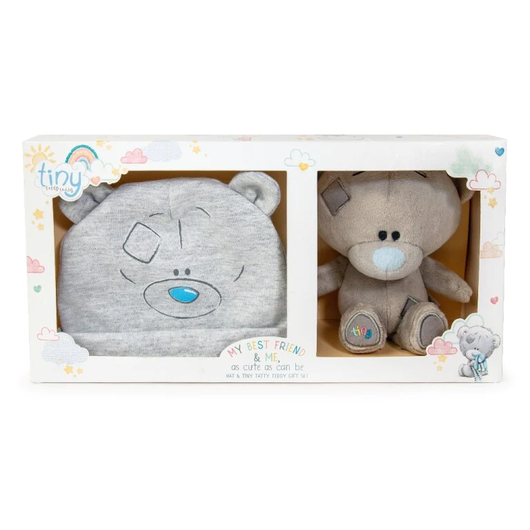 Tiny Tatty Teddy Baby Hat and Bear Gift Set