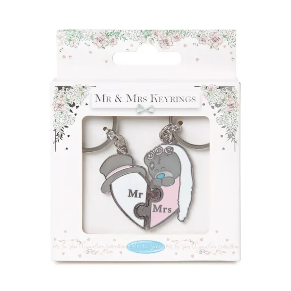 Mr & Mrs Keyring Set