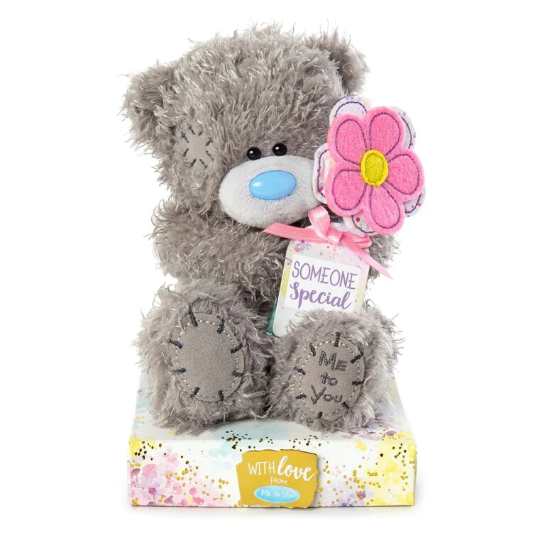 Personalise Flower Tatty Teddy