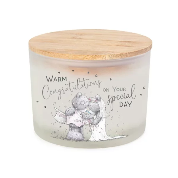 Me to You 3-Wick Wedding Congratulations Candle