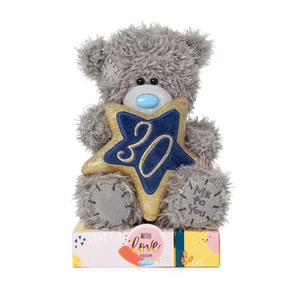 Me to You Tatty Teddy 30th Birthday Bear Holding a 30 Star 16 Me to You Tatty Teddy 30th Birthday Bear Holding a 30 Star