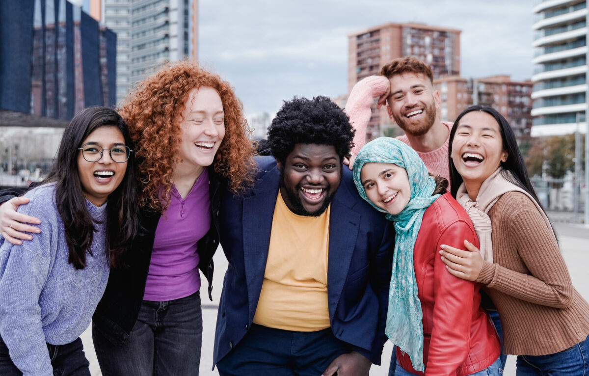 multiracial happy friends having fun outdoor in ci 2023 11 27 04 53 17 utc