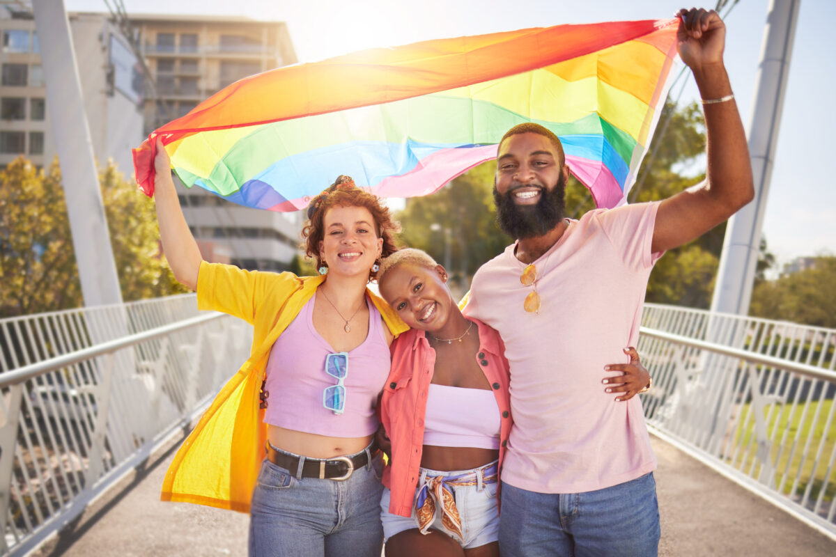 portrait rainbow and flag with a lgbt friends out 2023 11 27 05 24 13 utc