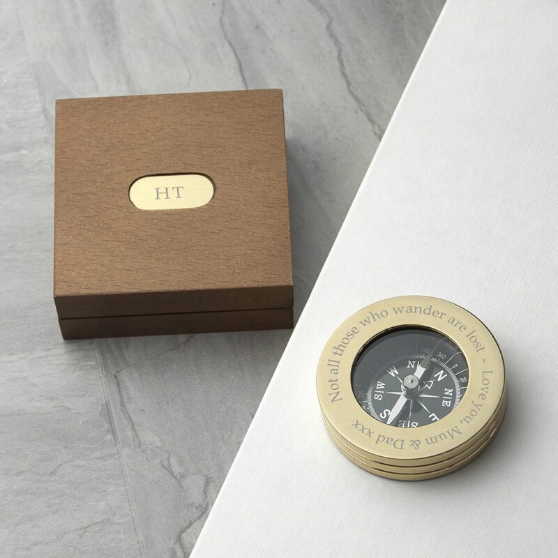 Celebrate New Beginnings with Our Personalised Brass Travellers Compass 7 per644 00120170410035239094