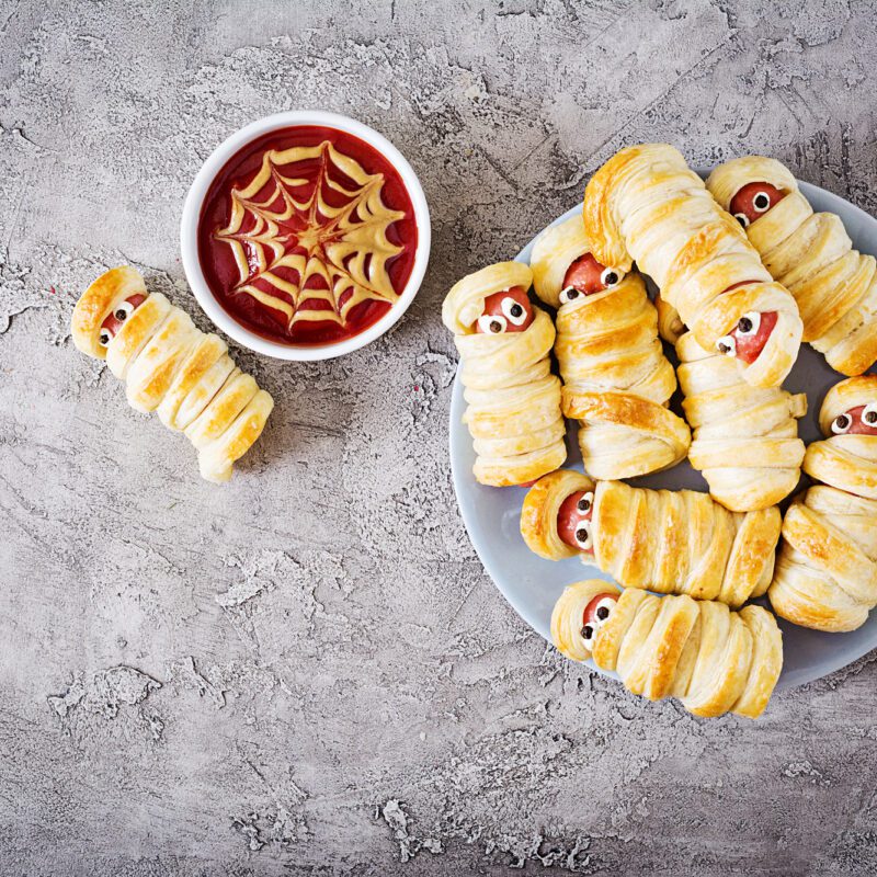 scary sausage mummies in dough with funny eyes on 2023 11 27 05 26 29 utc 2