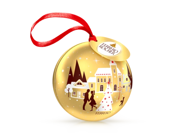 Ferrero Rocher Tin Bauble Ornament 2 210311 rocher tin ball t3