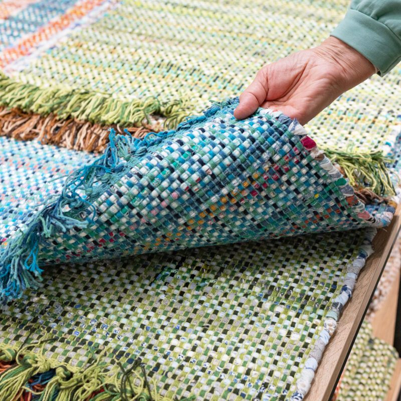 Creating a Cozy Winter Garden Room: Your Ultimate DIY Guide 2 a woven rug made of old things eco friendly devel 2024 04 29 20 29 58 utc