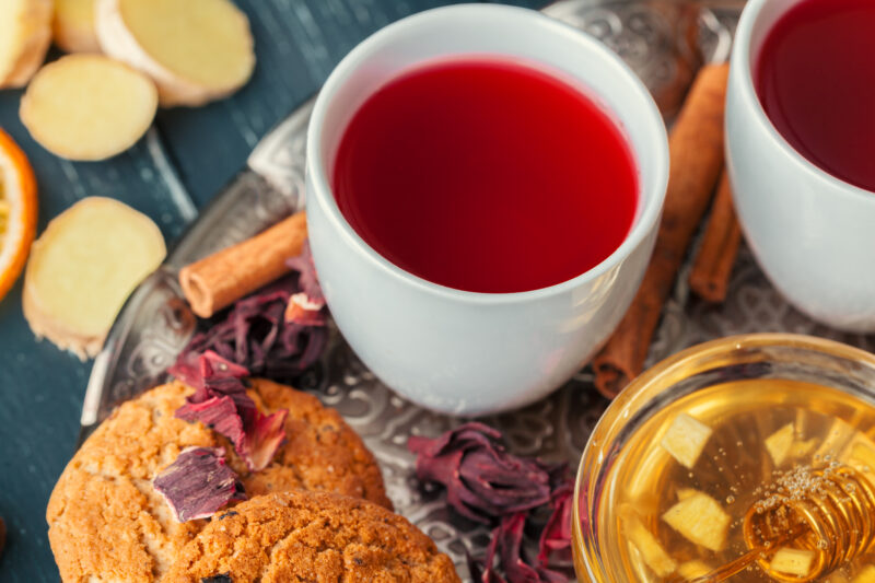 cup of freshly brewed fruit and herbal tea dark m 2023 11 27 05 24 16 utc