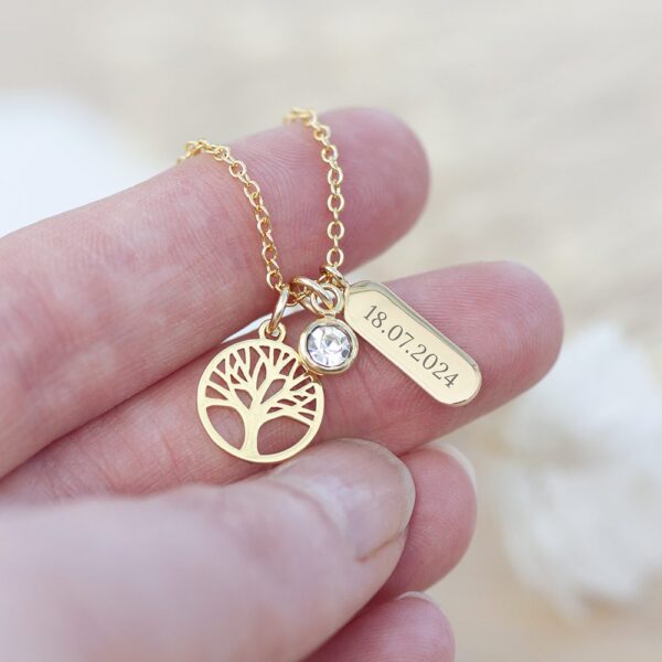 Personalised Tree of Life Charms Necklace 27 Personalised Tree of Life Charms Necklace