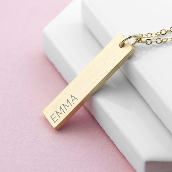 Personalised Statement Bar Necklace 22 Personalised Statement Bar Necklace
