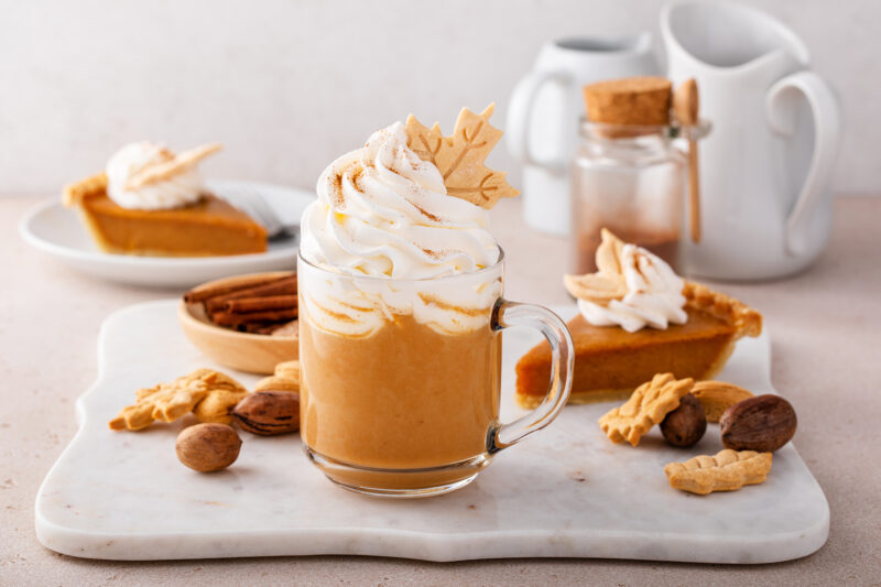 pumpkin spice latte topped with whipped cream and 2024 02 03 00 08 04 utc