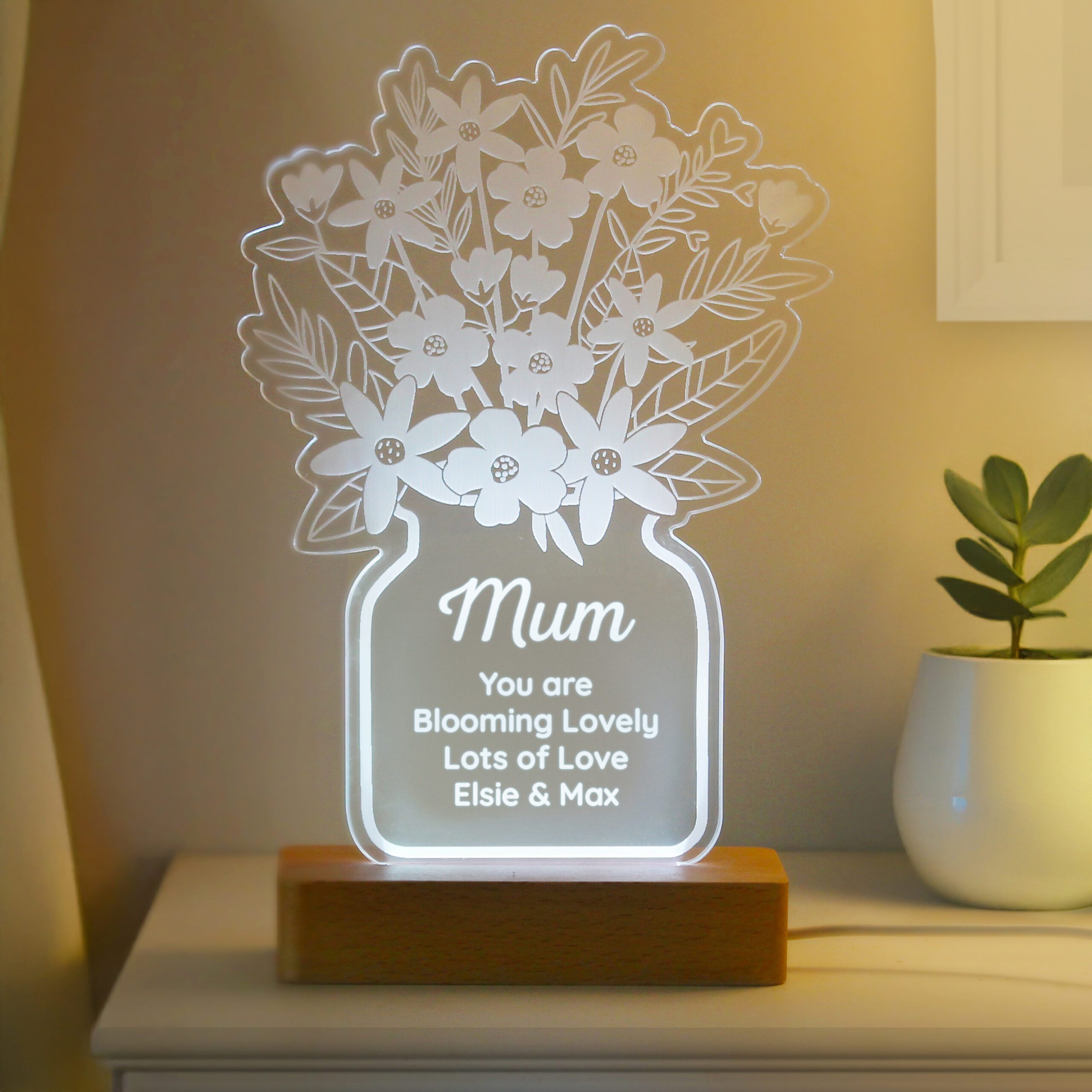 Personalised Flower Vase LED Light 1 Personalised Flower Vase LED Light
