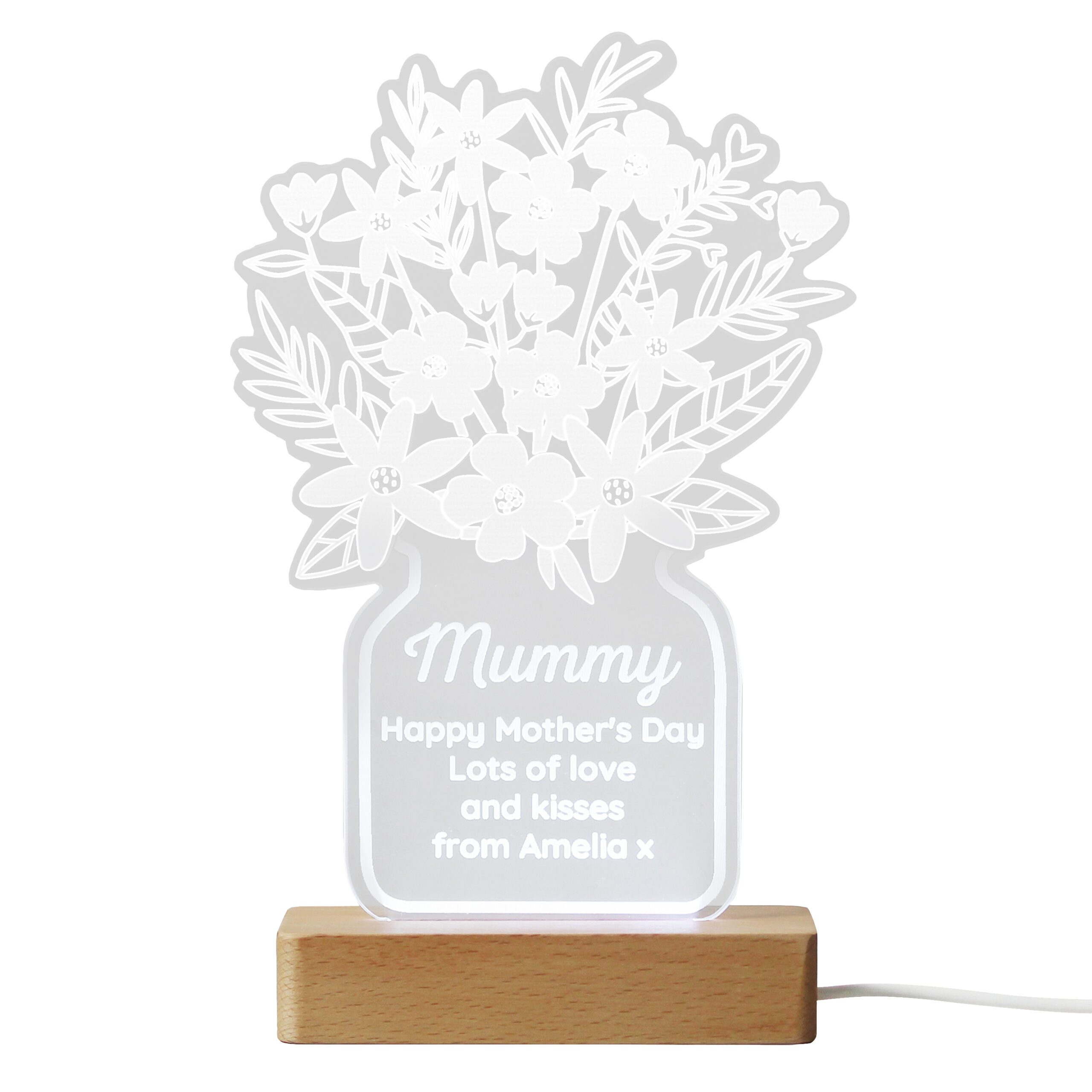 Personalised Flower Vase LED Light 5 Personalised Flower Vase LED Light