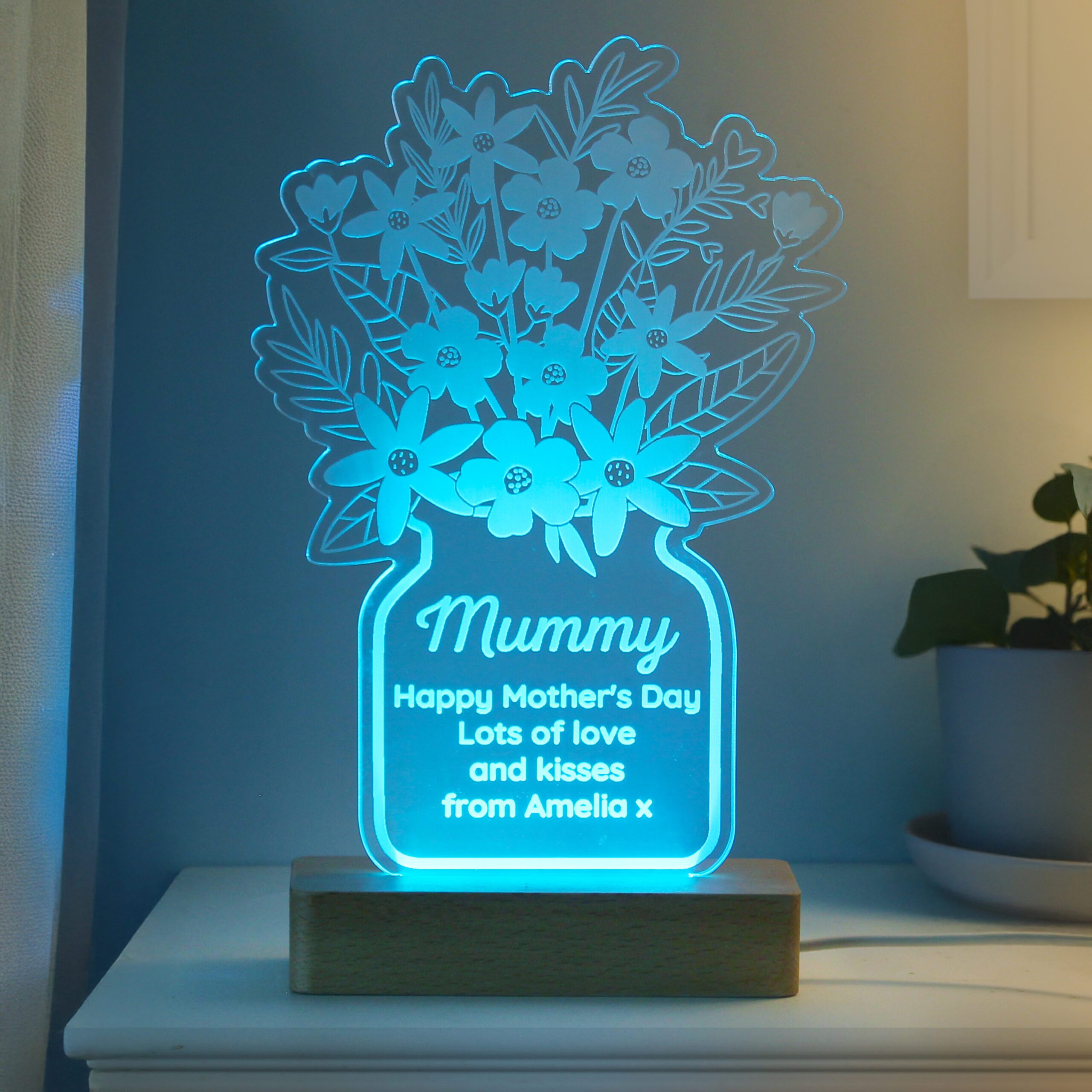 Personalised Flower Vase LED Light 6 Personalised Flower Vase LED Light