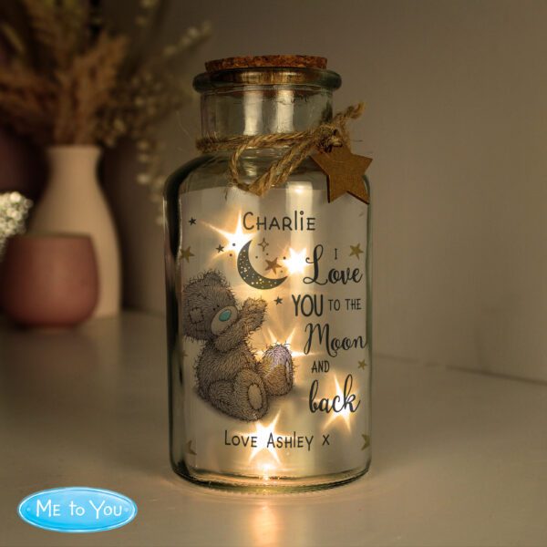 Personalised Me to You Moon & Back LED Light Up Jar 26 Personalised Me to You Moon & Back LED Light Up Jar