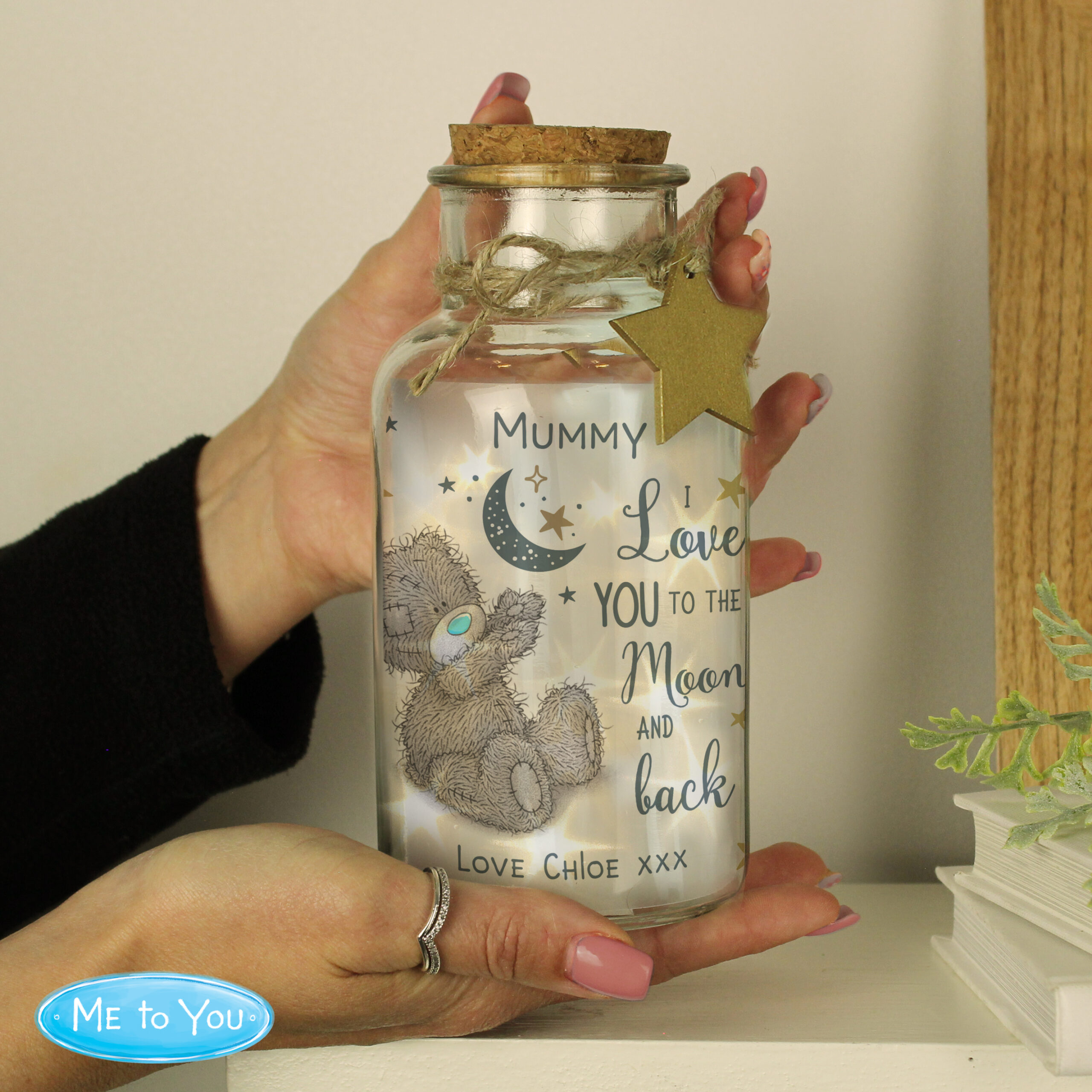 Personalised Me to You Moon & Back LED Light Up Jar 3 Personalised Me to You Moon & Back LED Light Up Jar