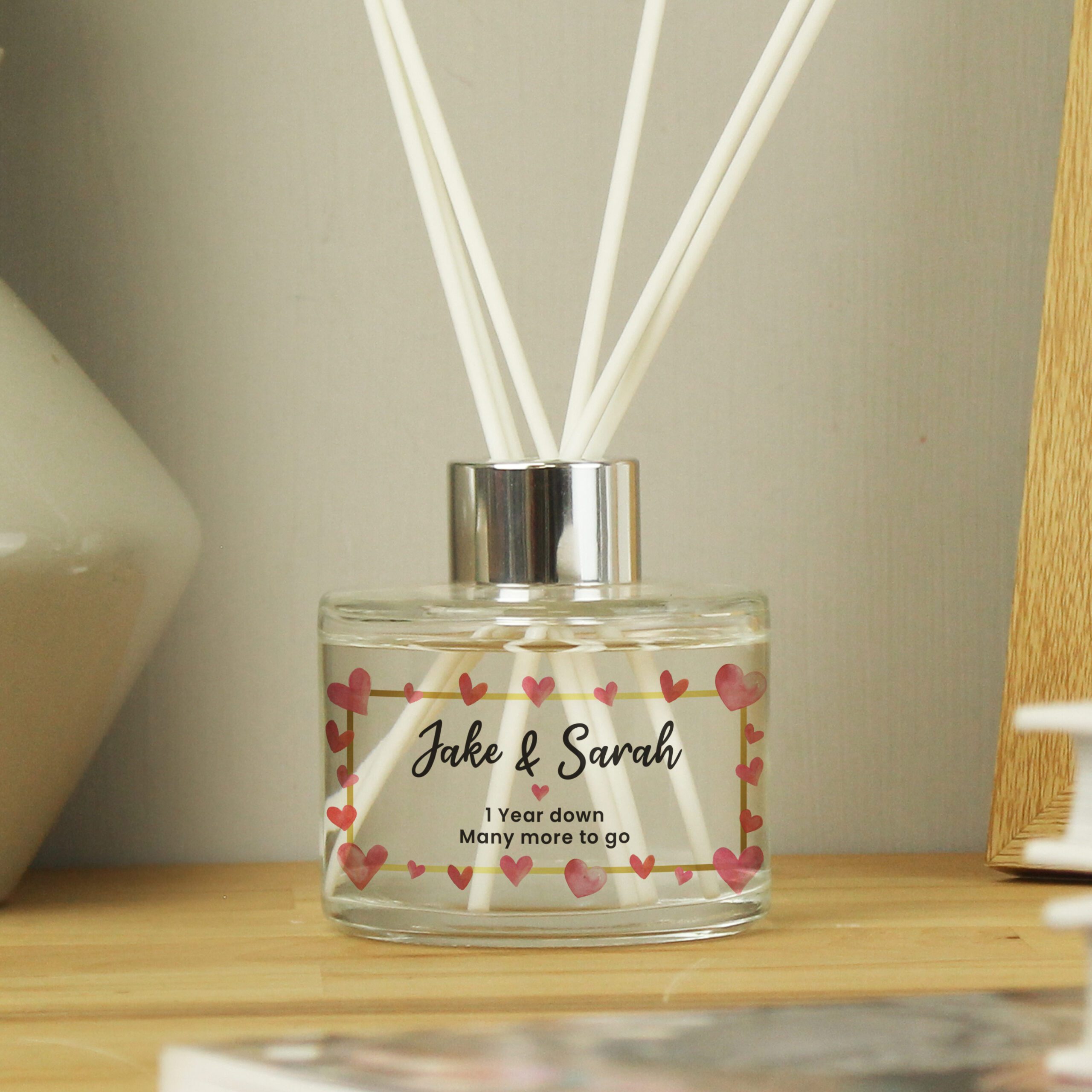 Personalised Hearts Diffuser 3 Personalised Hearts Diffuser