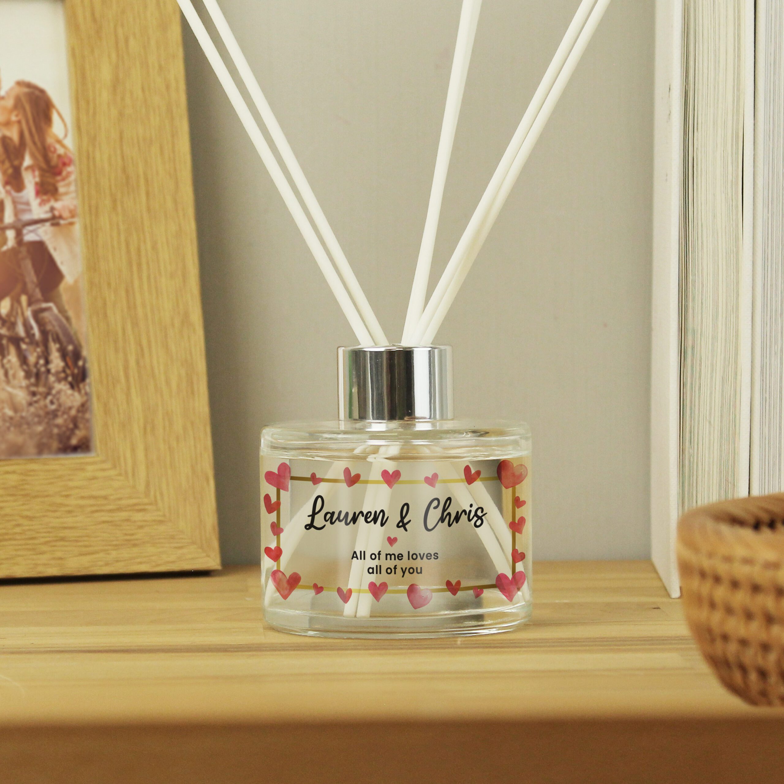 Personalised Hearts Diffuser 4 Personalised Hearts Diffuser